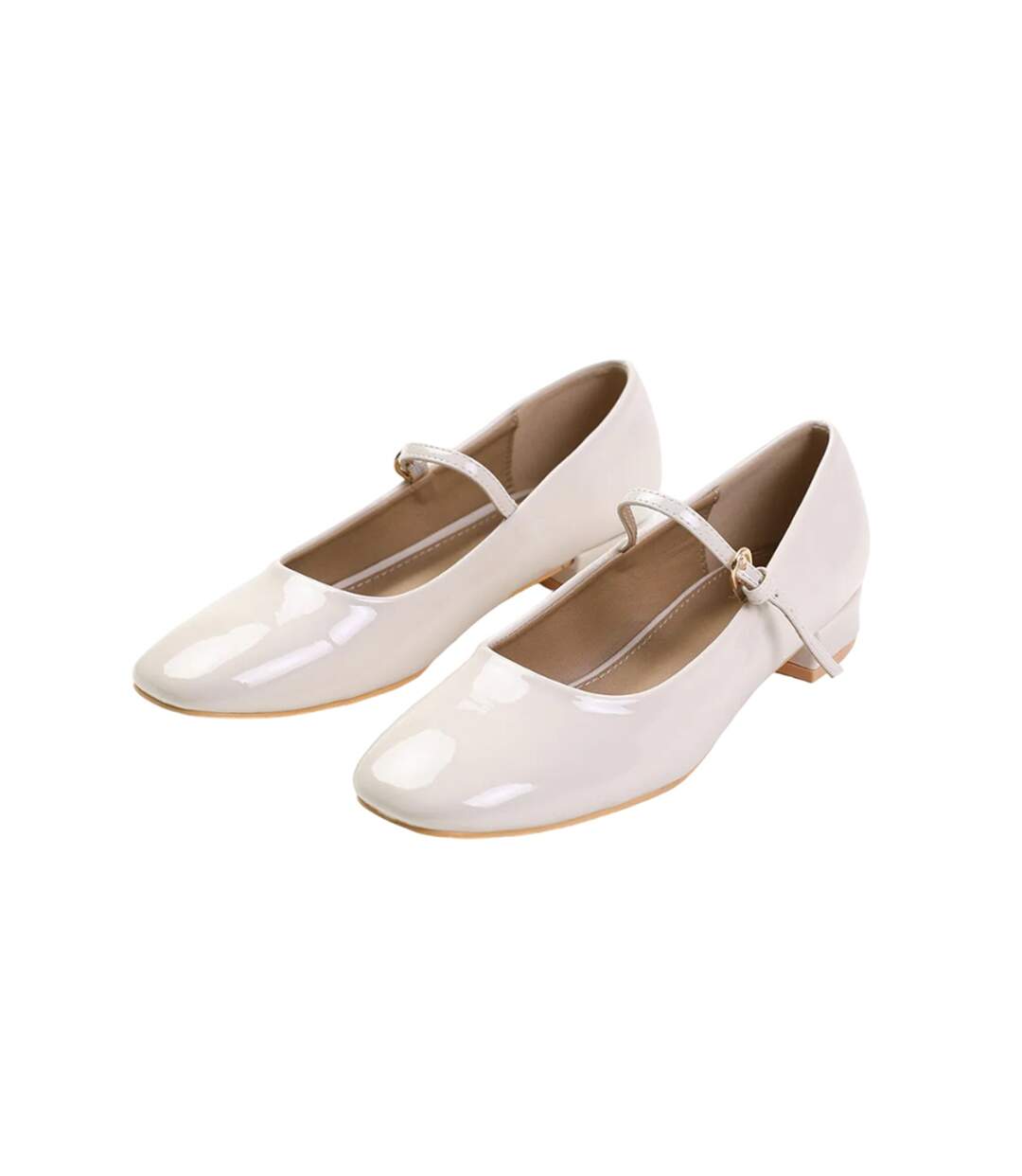 Ballerines Larges minsk femme blanc cassé Where´s That From-1