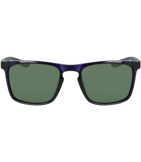 Lunettes De Soleil Sport Motif/style Rectangle Ascent Adulte Taille Unique Bleu Sombre Vert Nike