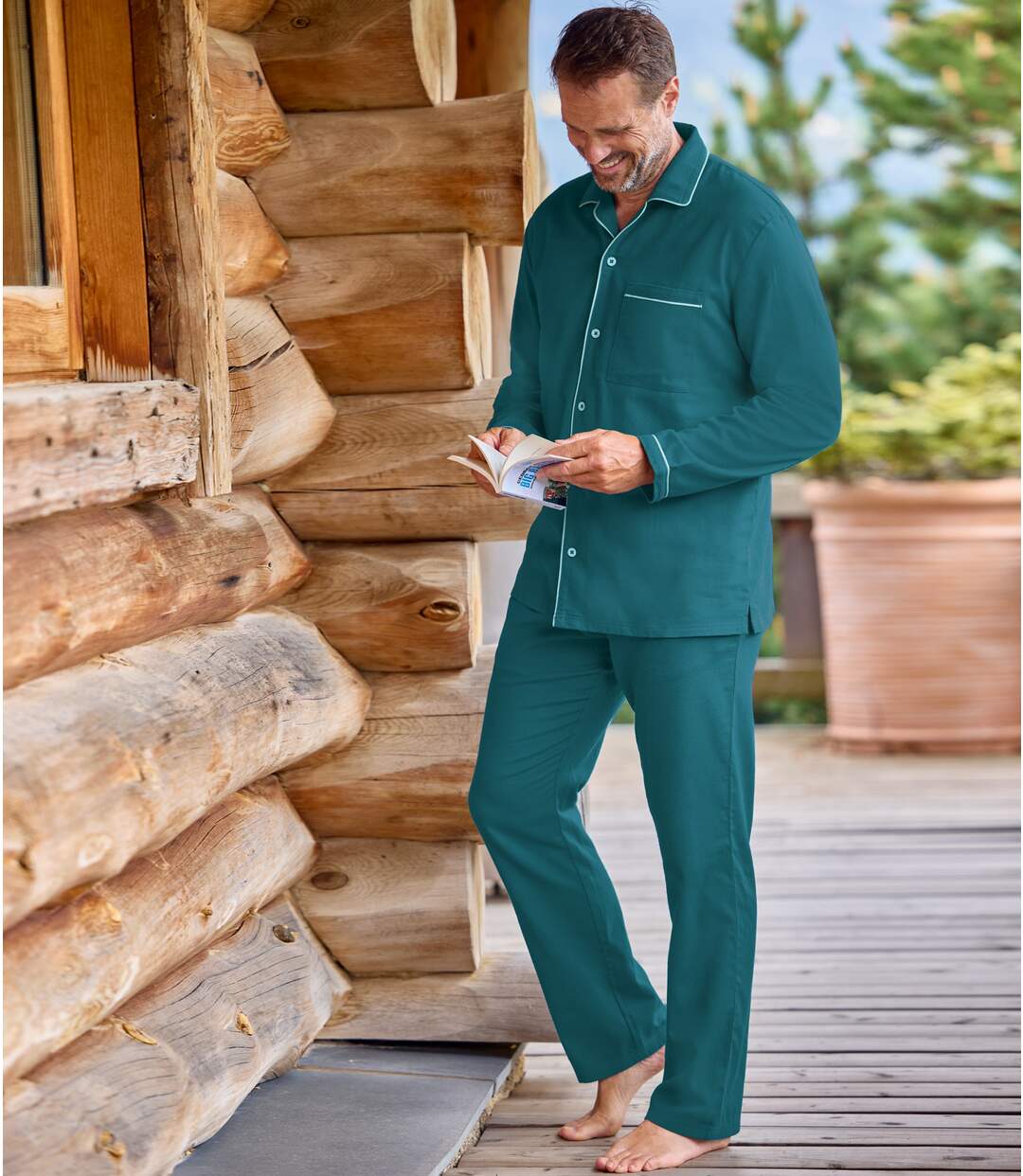 Klasszikus flanelpizsama-2