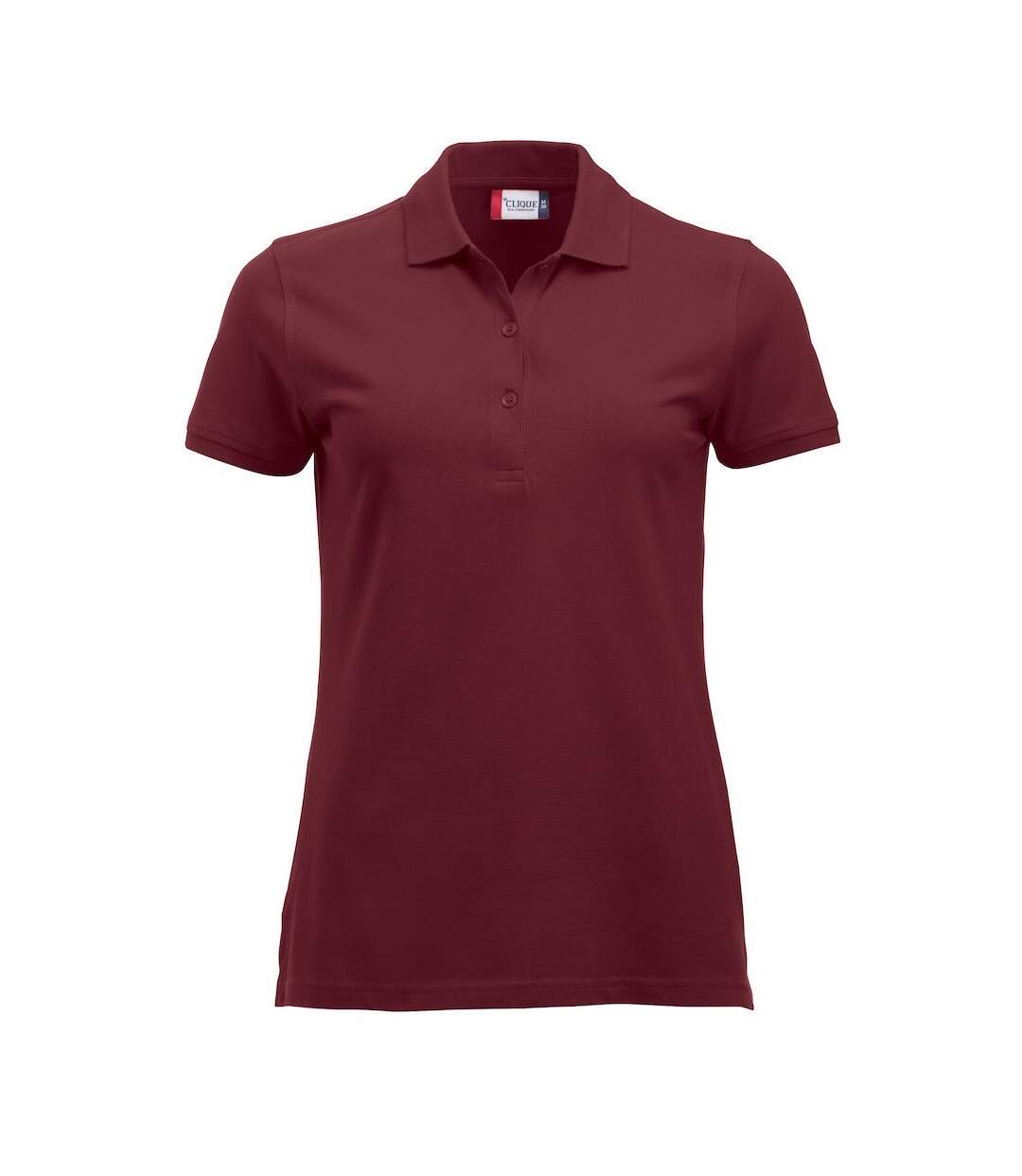 Polo marion femme bordeaux Clique