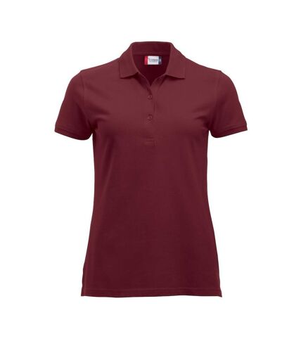 Clique Womens/Ladies Marion Polo Shirt (Burgundy)