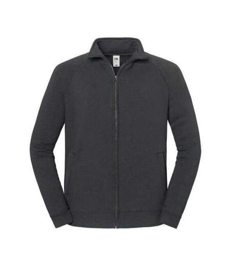 Veste De Survêtement Unie Manches Raglan Iconic Premium Homme Anthracite Fruit Of The Loom