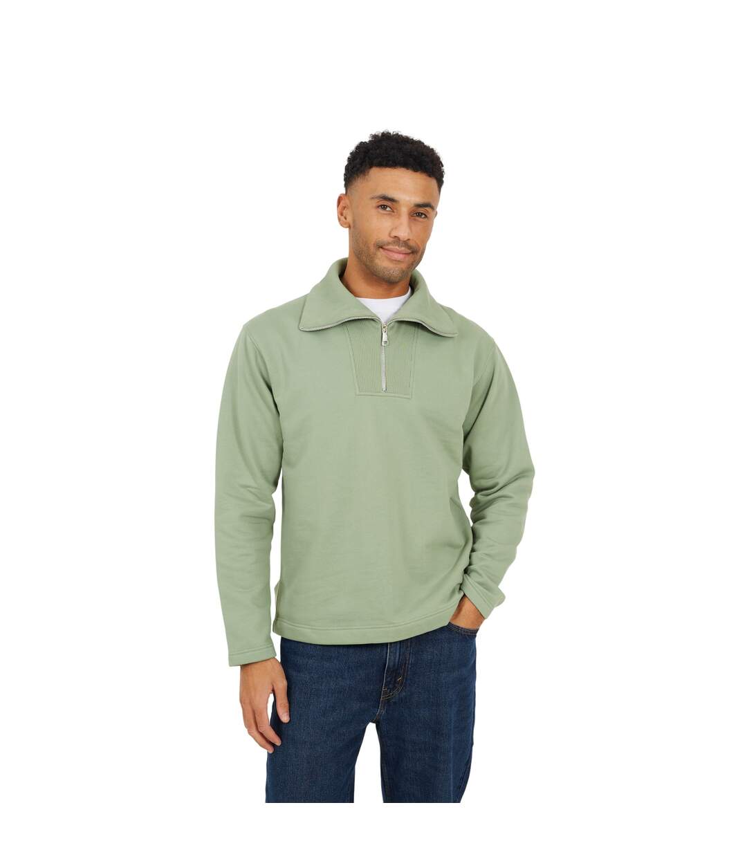 Sweat Homme Vert Turquoise Pâle Brave Soul-2