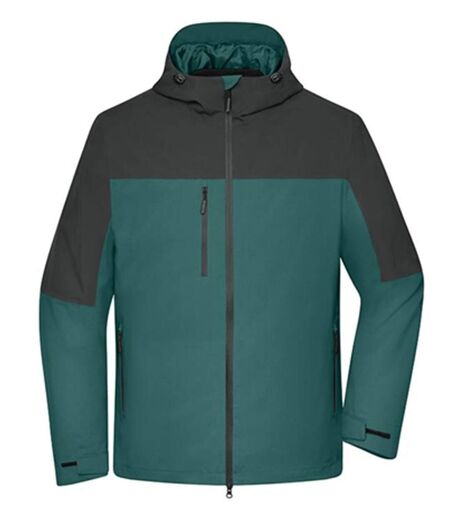 Veste 3 en 1 - Homme - JN1378 - vert fumé et gris carbone