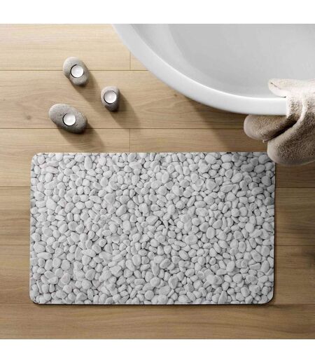 Tapis de Bain Imprimé Leandra 50x80cm Gris