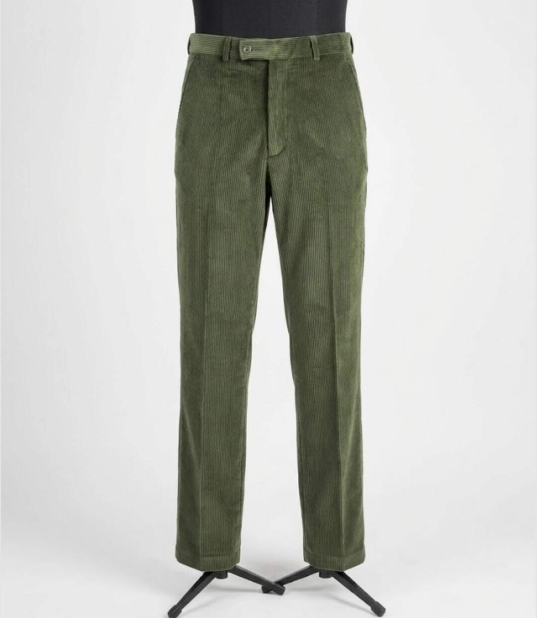 CHALLENGER FELIX1 — Pantalon velours vert foncé : l'élégance confortable au quotidien-2