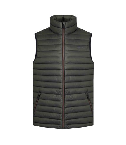 Mens langtree waterproof padded gilet anthracite Weird Fish