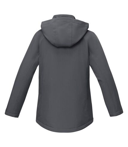 Womens/ladies notus padded soft shell jacket storm grey Elevate Essentials