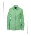 chemisier chemise manches longues FEMME carreaux vichy JN616 - vert