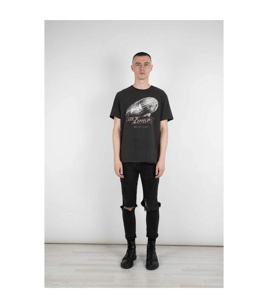 T-shirt dazed and confused adulte gris foncé Amplified-4