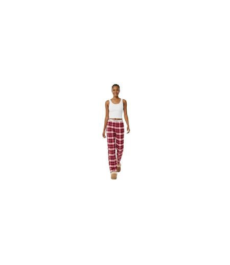 Bas De Pyjama Motif/style À Carreaux Femme Bordeaux Rose Jack Wills