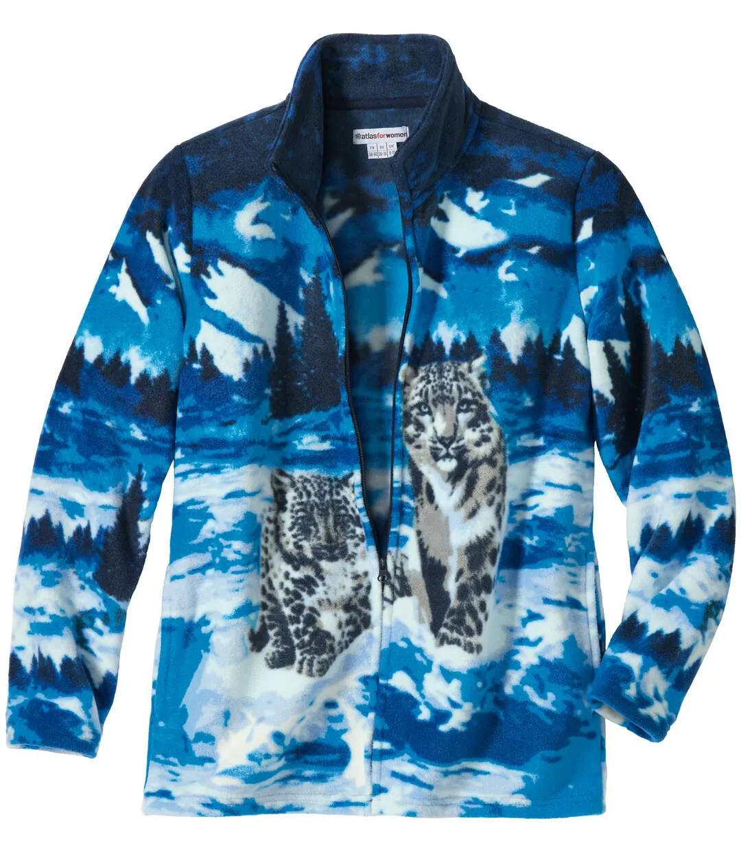 Veste Polaire, Imprimé Panthères des Neiges-2