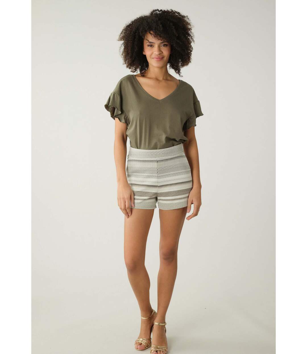 T-shirt basique fantaisie pour femme ORIA-2