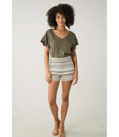 T-shirt basique fantaisie pour femme ORIA