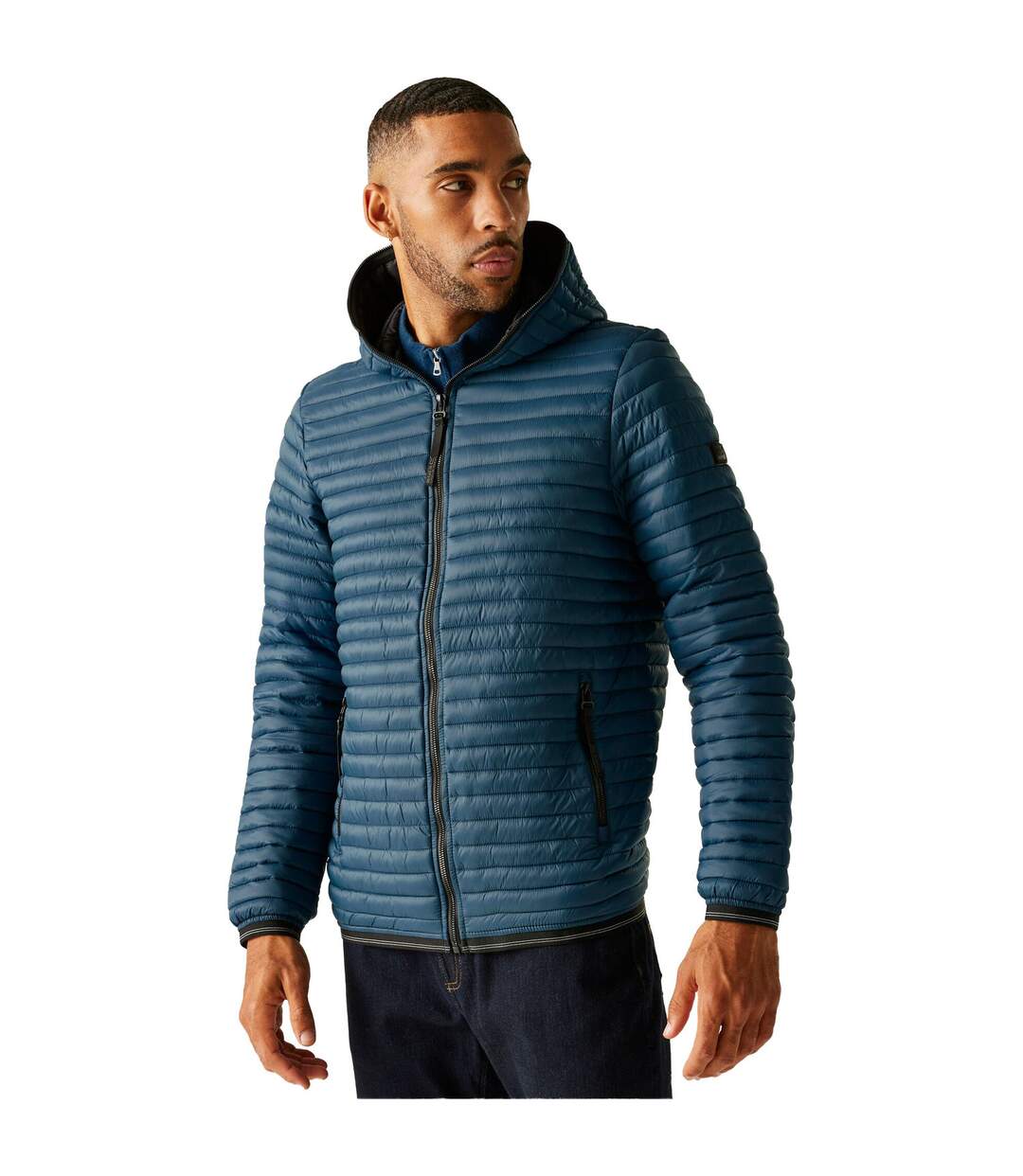 Doudoune Matelassée Rigain Homme Bleu Sarcelle Foncé Noir Regatta-1
