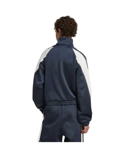 Womens/ladies Tracksuit Top Navy Adidas