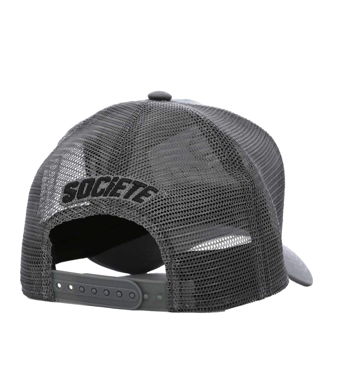 Casquette Trucker Sport Motif/style Logo Plate Gris Noir Societe Noir-2