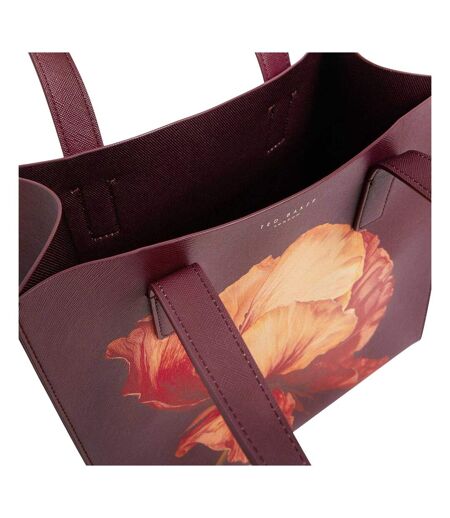 Shimina Floral Tote Bag One Size Wine Ted Baker