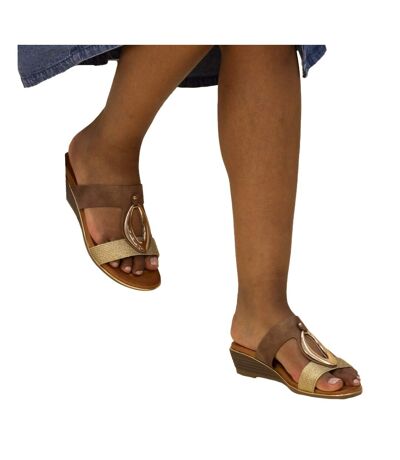 Sandales porto femme marron Lunar