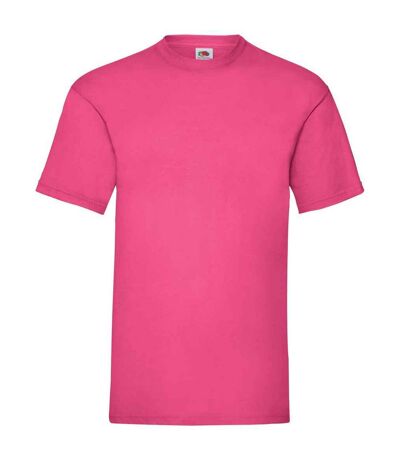 Mens valueweight t-shirt fuchsia Fruit of the Loom