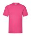 Mens valueweight t-shirt fuchsia Fruit of the Loom