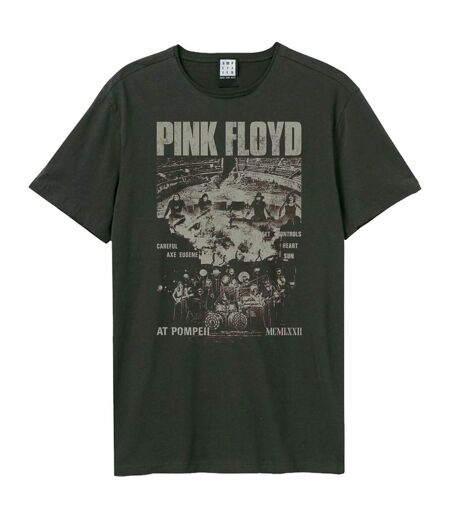T-shirt Style Pink Floyd Pompeii Careful Eugene Adulte Charbon Amplified