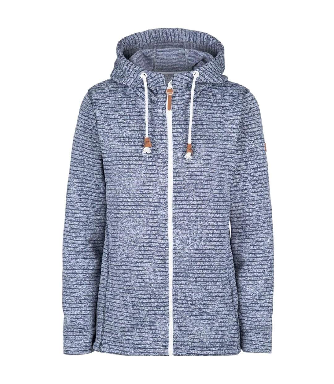 Veste Chinée À Capuche Motif/style À Rayures Kari Femme Bleu Marine À Rayures Trespass-2