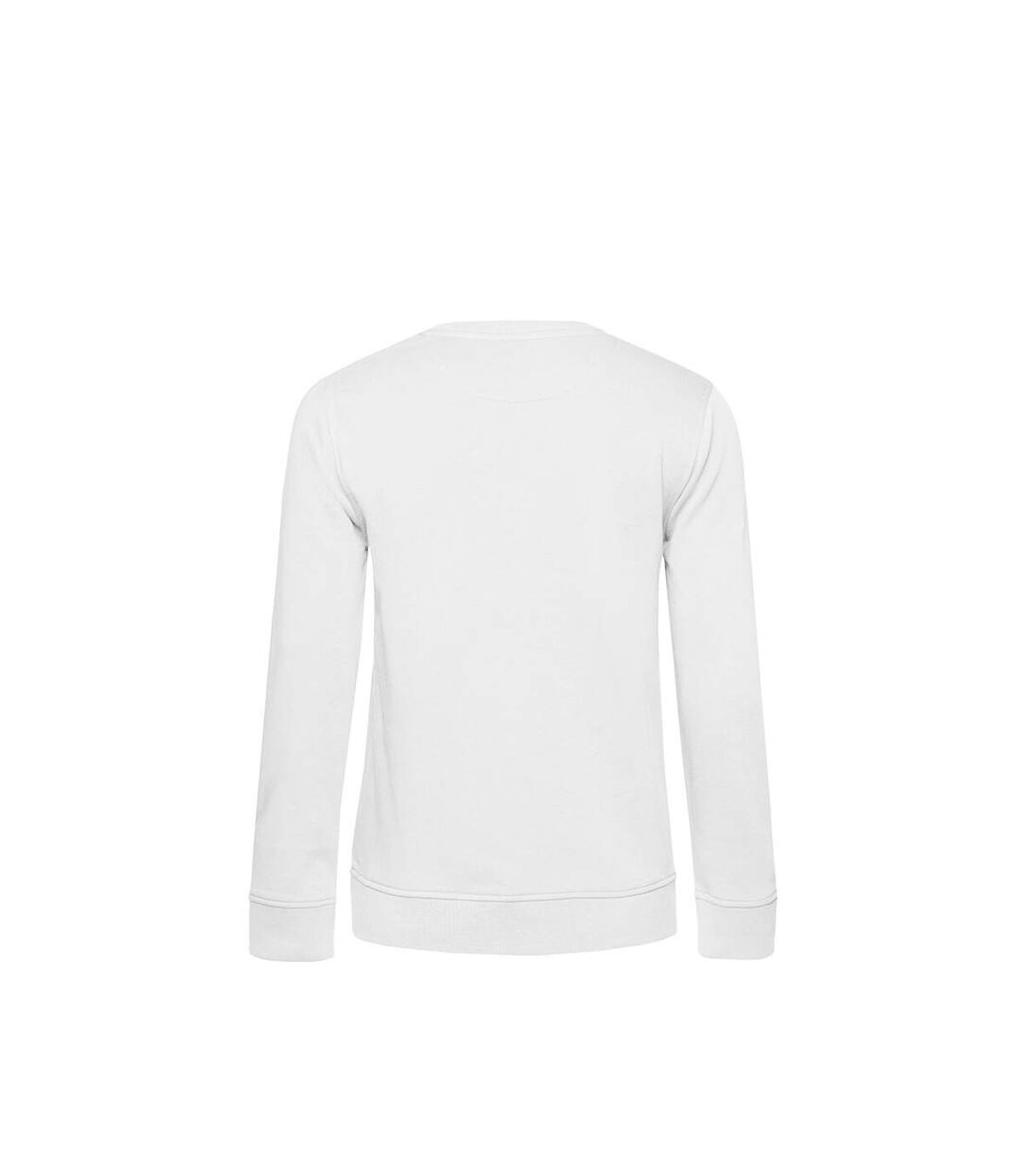 B&C Womens/Ladies Organic Sweatshirt (White)