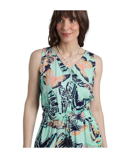 Womens/ladies mare printed playsuit seafoam Weird Fish