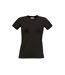 B&C Womens/Ladies Biosfair Plain Short Sleeve T-Shirt (Black)