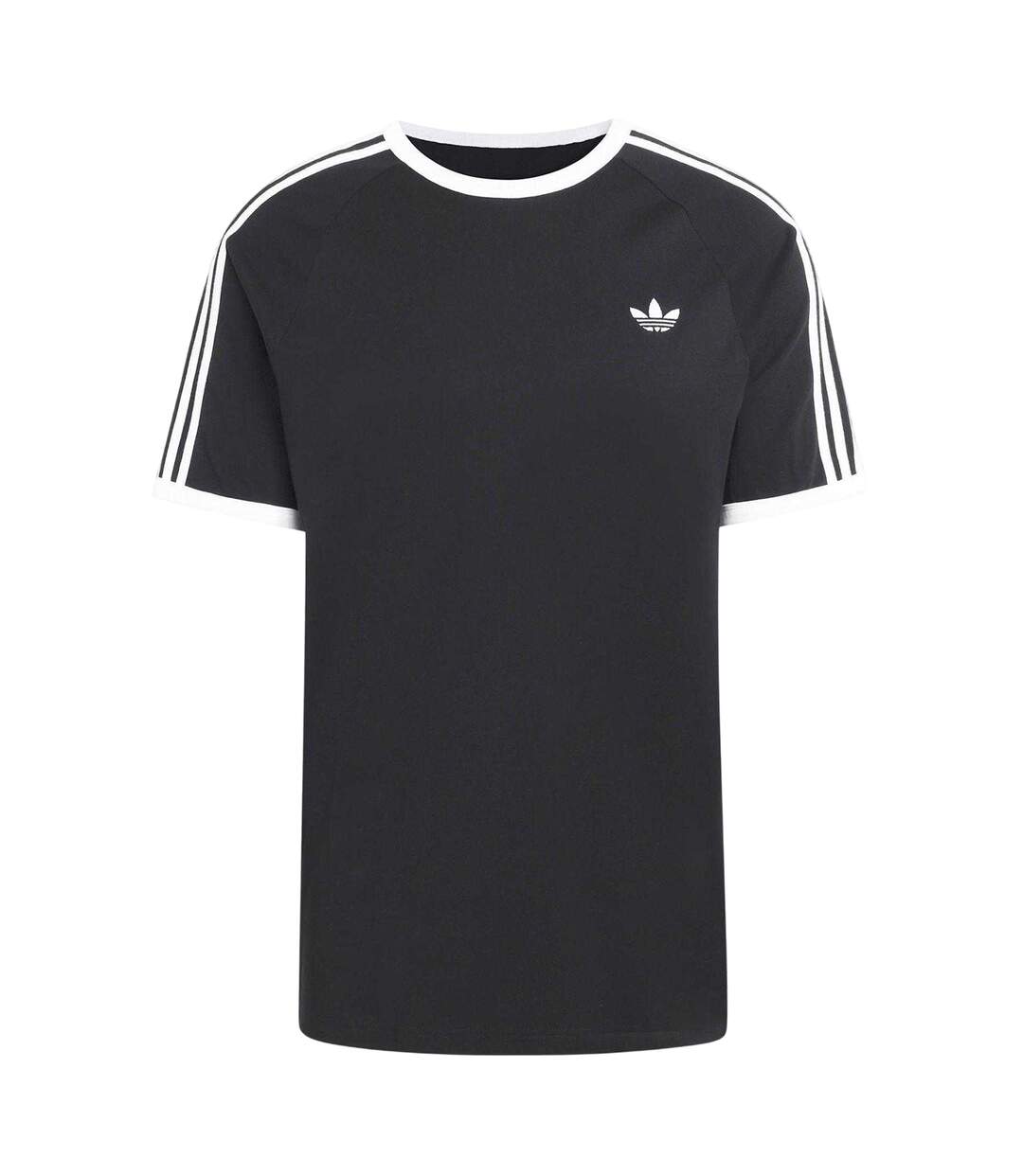 T-shirt Motif/style 3 Rayures Homme Noir Adidas-2
