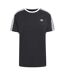 T-shirt Motif/style 3 Rayures Homme Noir Adidas-2