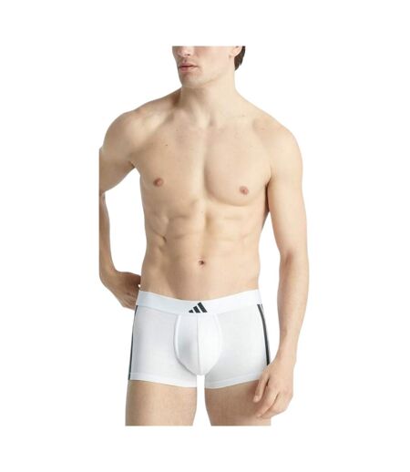 Lot De 2  Boxers Motif/style À Rayures Homme Noir Blanc Adidas