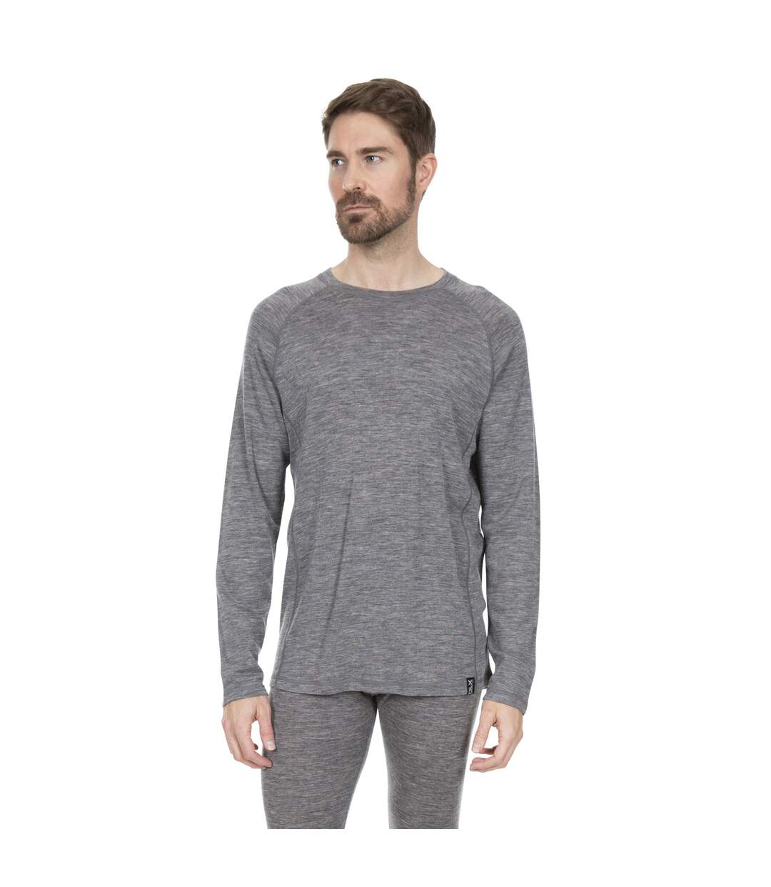 Sous-pull wexler homme gris chiné Trespass