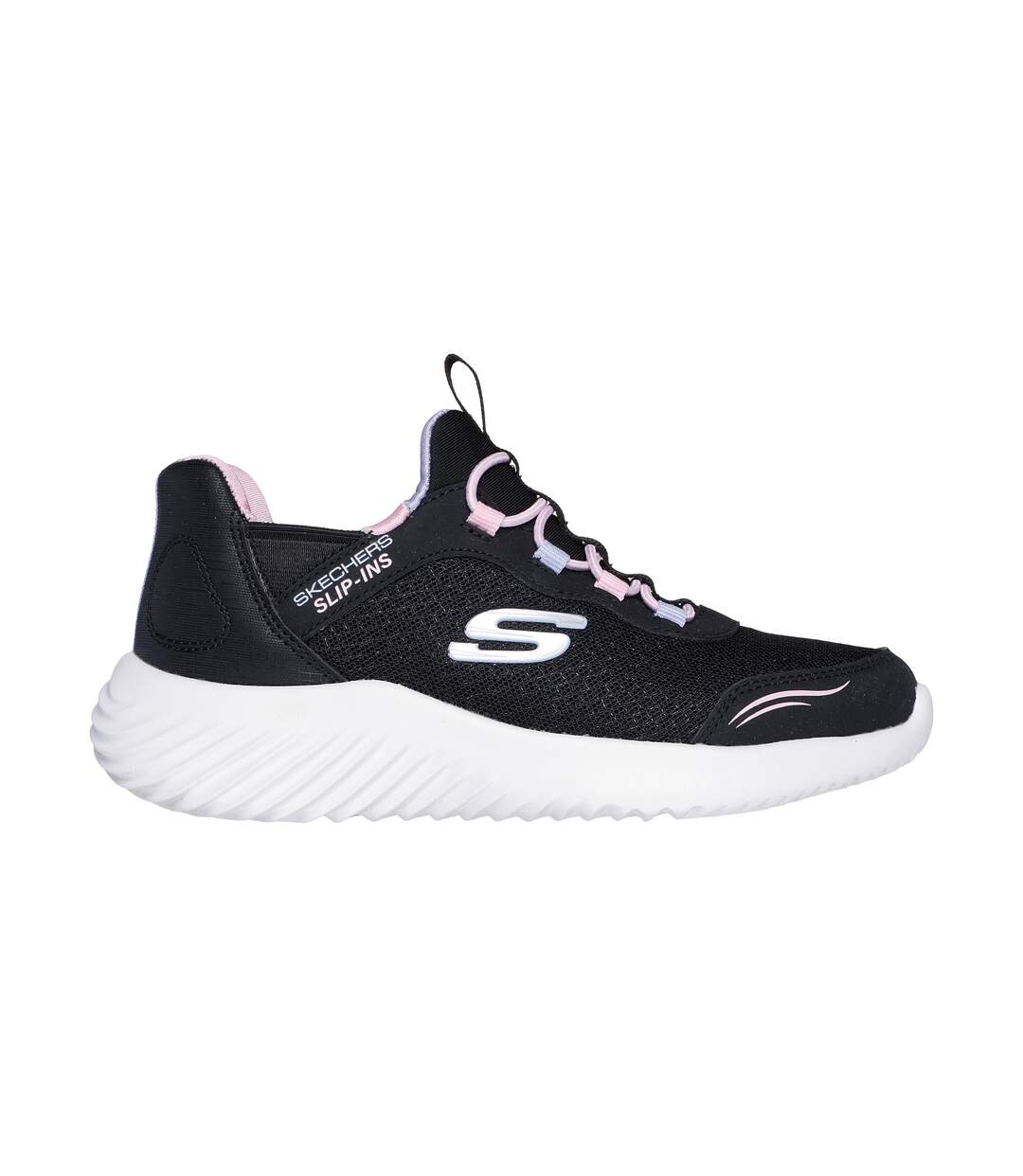 Basket Basse Enfant à Lacets Skechers Bounder Simple Cute-2