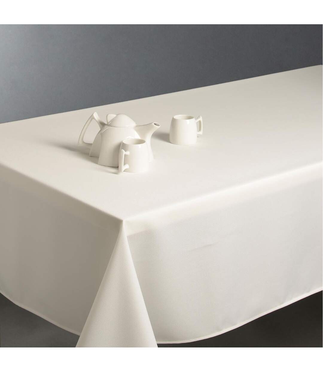 Nappe Antitache Unie 150x300cm Ivoire-3