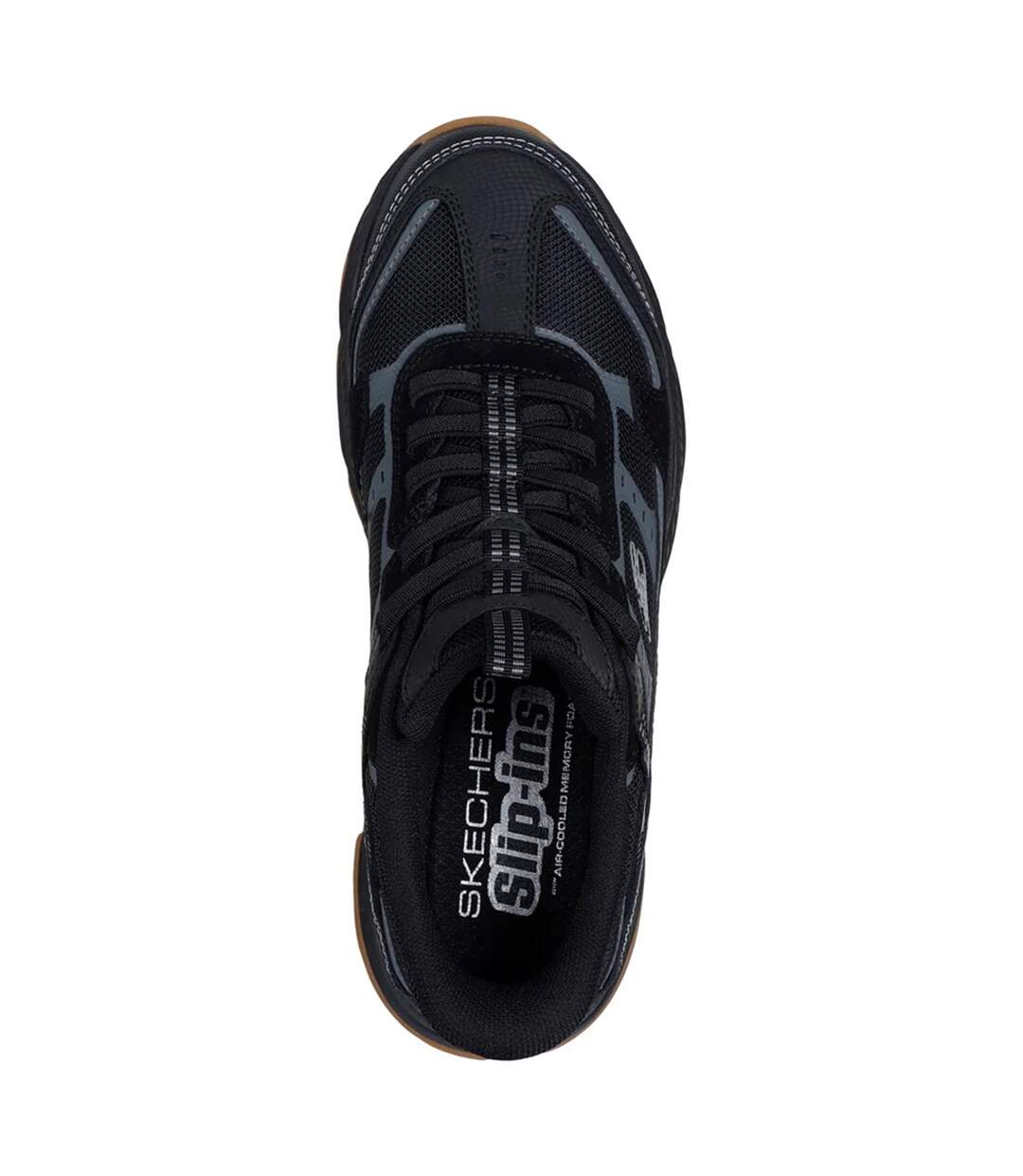 Mens Viking At Suede Hiking Shoes Black Skechers-4