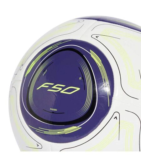 Ballon De Foot Style Lionel Messi Club Taille 5 Blanc Violet Noir Jaune Adidas