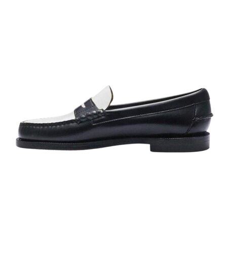 Mocassins Classic Dan Femme Noir Blanc Sebago