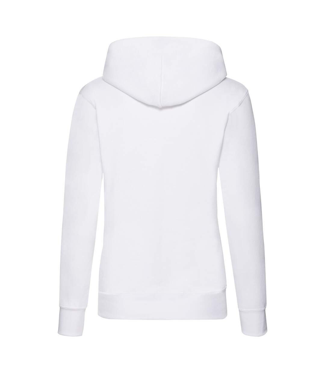 Womens/ladies Classic Hoodie White Fruit Of The Loom-2