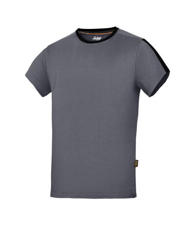 Snickers Mens AllroundWork Short Sleeve T-Shirt (Steel Grey/Black)