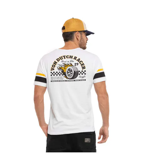 T-shirt homme regular fit col rond en jersey Fired Vondutch