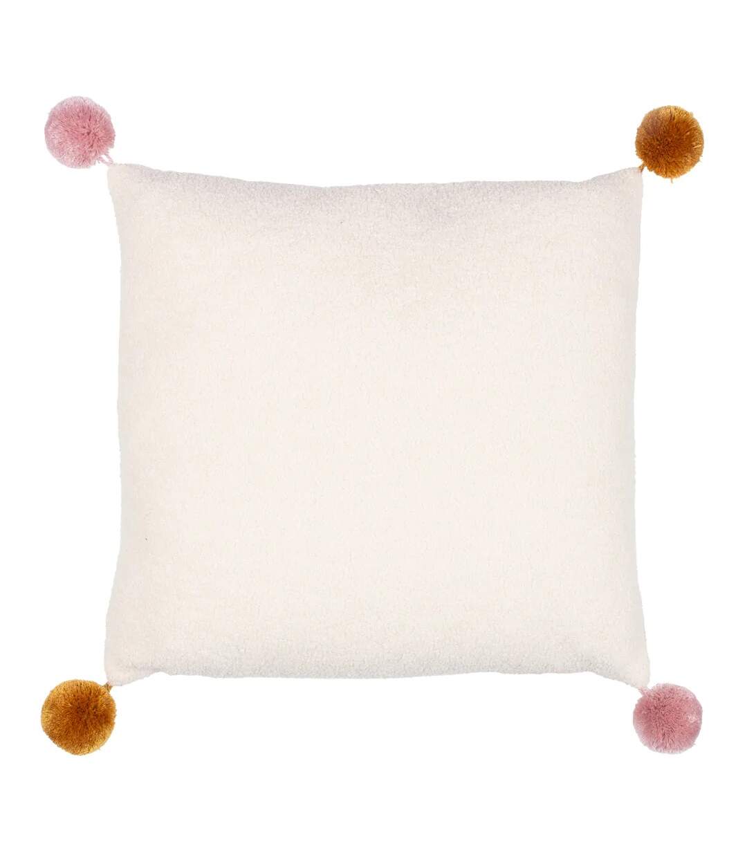 Ready set snow pom pom cushion cover 43cm x 43cm multicoloured Furn-2