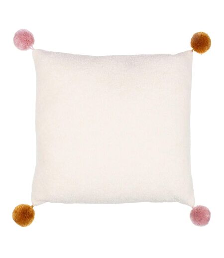 Ready set snow pom pom cushion cover 43cm x 43cm multicoloured Furn