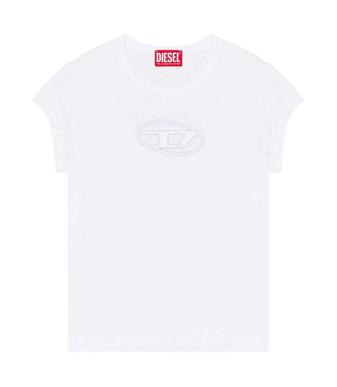 Womens/ladies Angie Oval T-shirt White Diesel-2