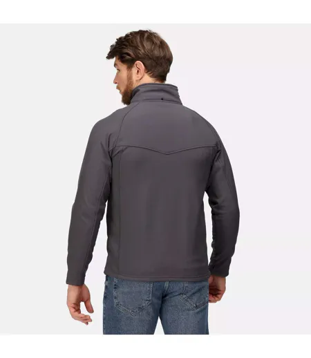 Veste Polaire Professionnelle Uproar Softshell Résistante Au Vent Pour Hommes Gris Regatta