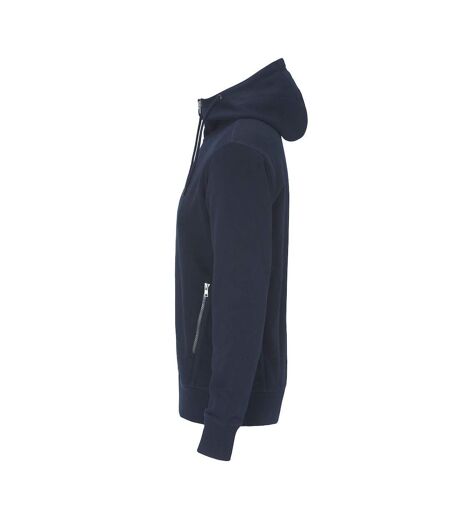 Mens French Terry Full Zip Hoodie Navy Cottover