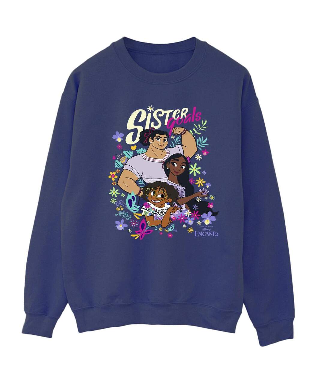 Disney - Sweat ENCANTO SISTER GOALS - Femme (Bleu marine) - UTBI16799-1