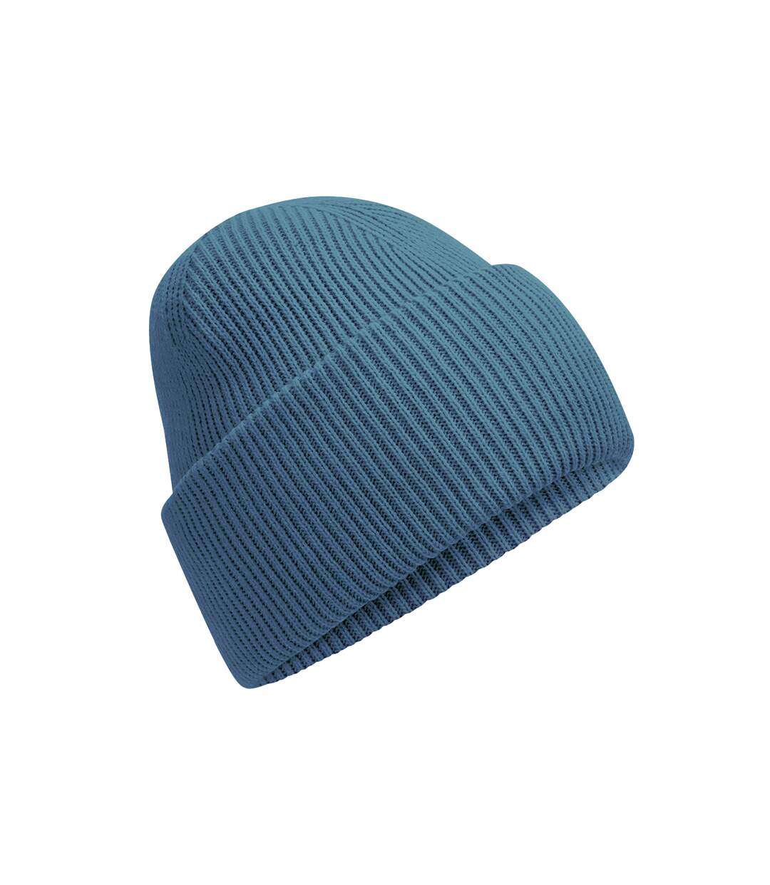 Unisex adult classic deep cuffed beanie airforce blue Beechfield-1