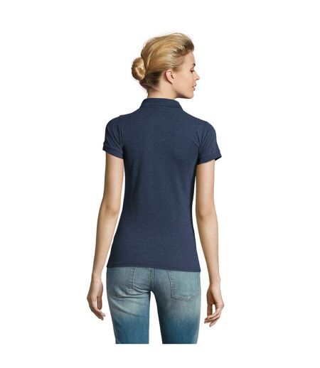 Polo Perfect Femme Bleu Denim Chiné SOLS